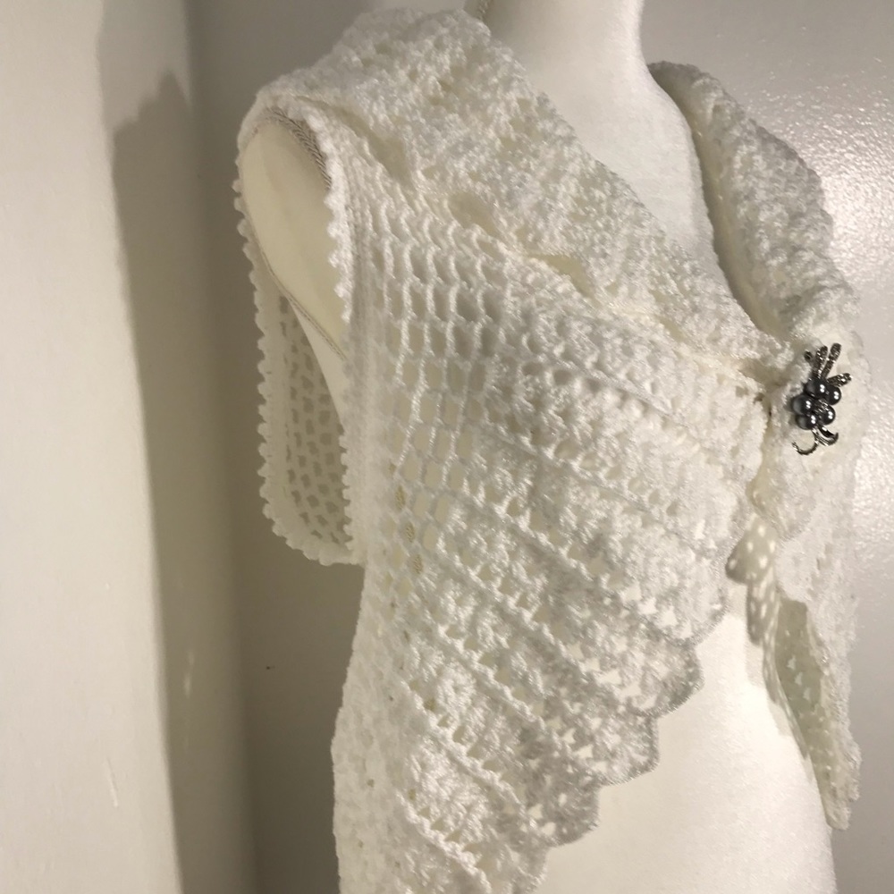 Top white crochet - Picture 1 of 11